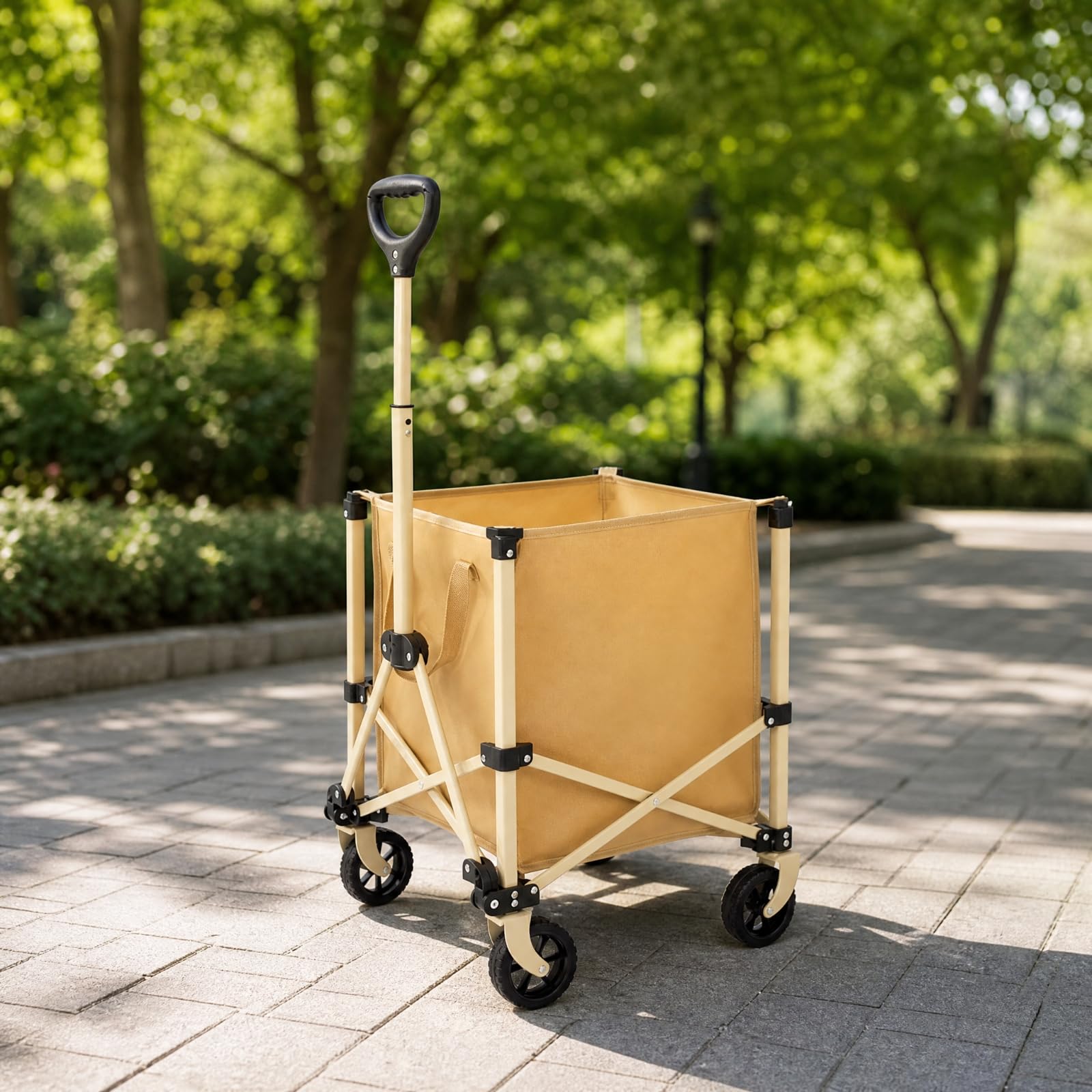 rockible Utilitario con Bolsa la Compacto Carrito para Recados Plegable Vagoneta Carga con Mango Ajustable para Acampada, Apartamentos, Púrpura