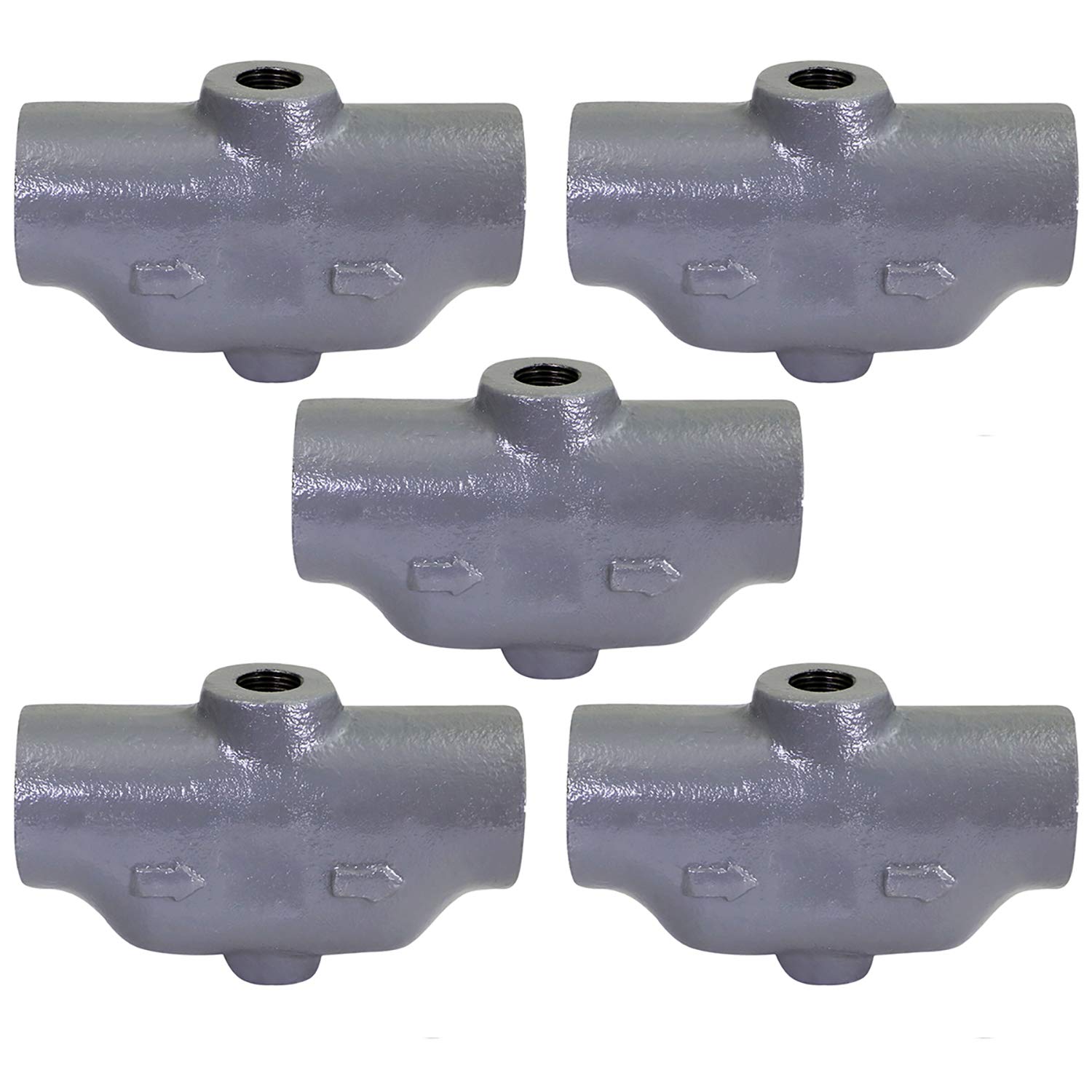 Midline Valve S1556-5 Boiler Air Scoop Valve for Hydronic Heating Applications; 3/4 in. FIP Connections; Cast Iron (5 Pack)