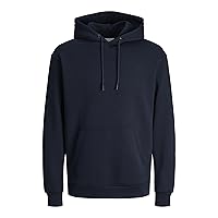 Jack & Jones Felpa con Cappuccio in Tinta Unita, Blazer Blu Marine