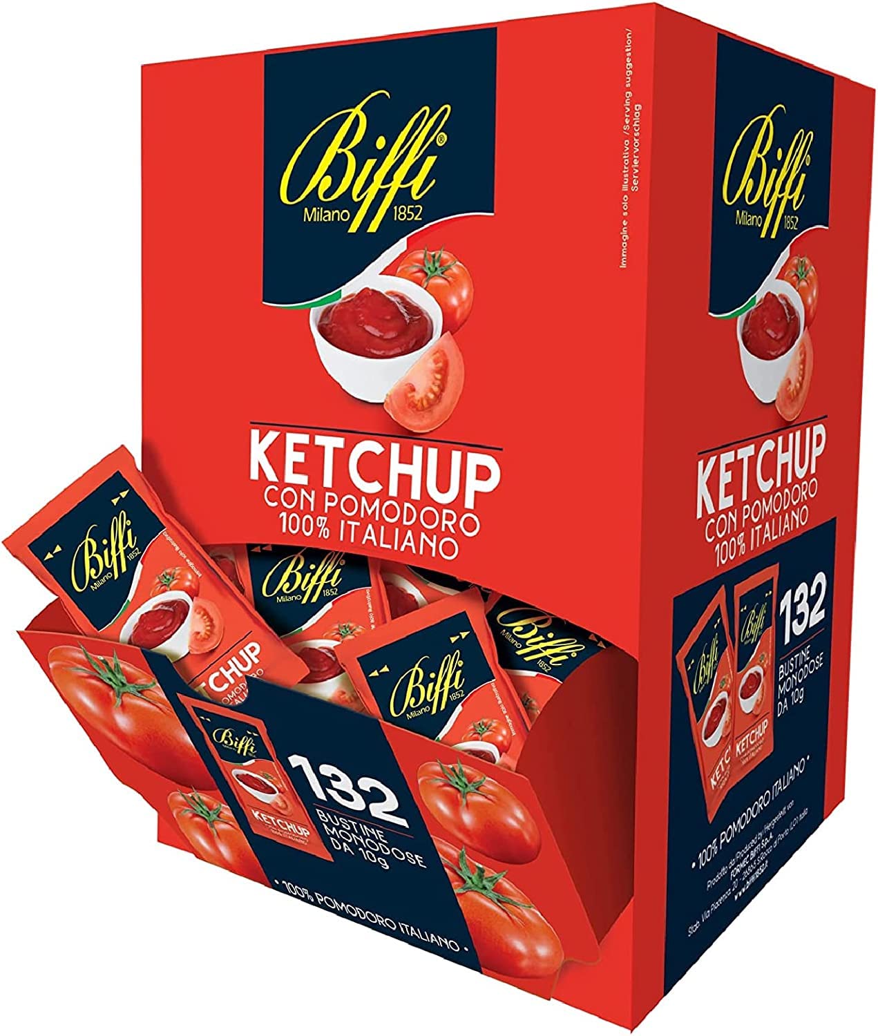 Sauce Biffi Kit mayonnaise et ketchup Monoportion Salces 264 sachets de 10 g