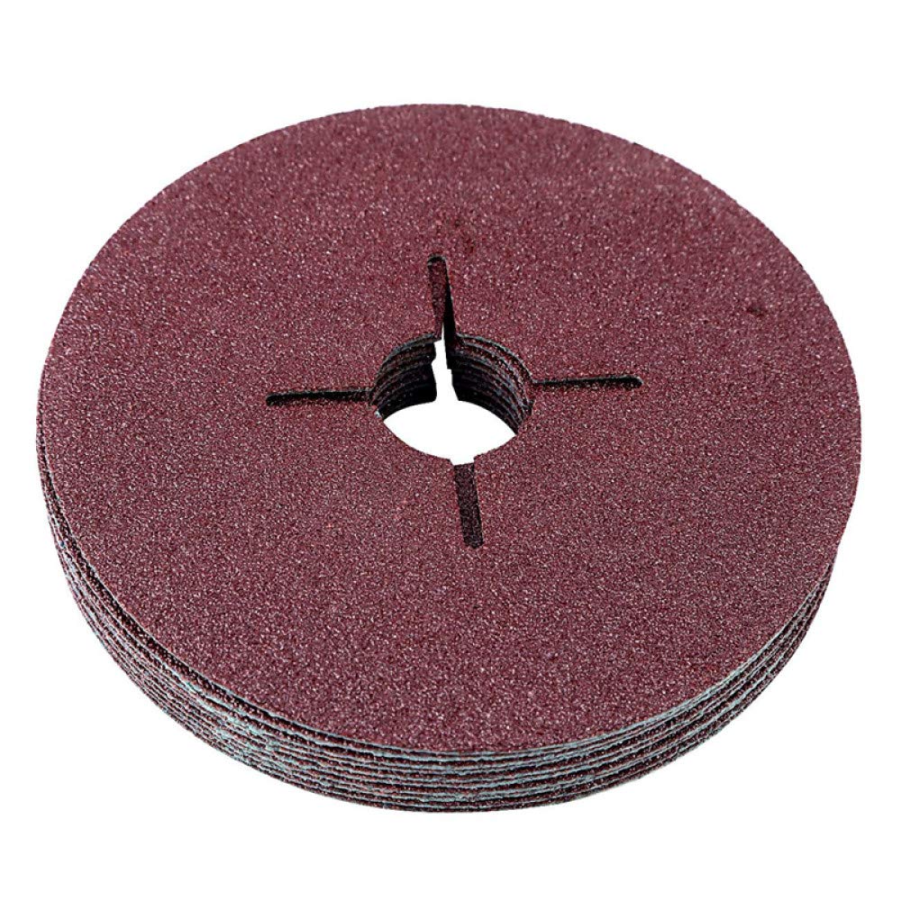 30/50 Uds 115mm amoladora angular agujero cruzado papel de acero papel de lija disco de pulido hoja de pulido 24#36#40#60#80#120#,50 Uds P60 Grit