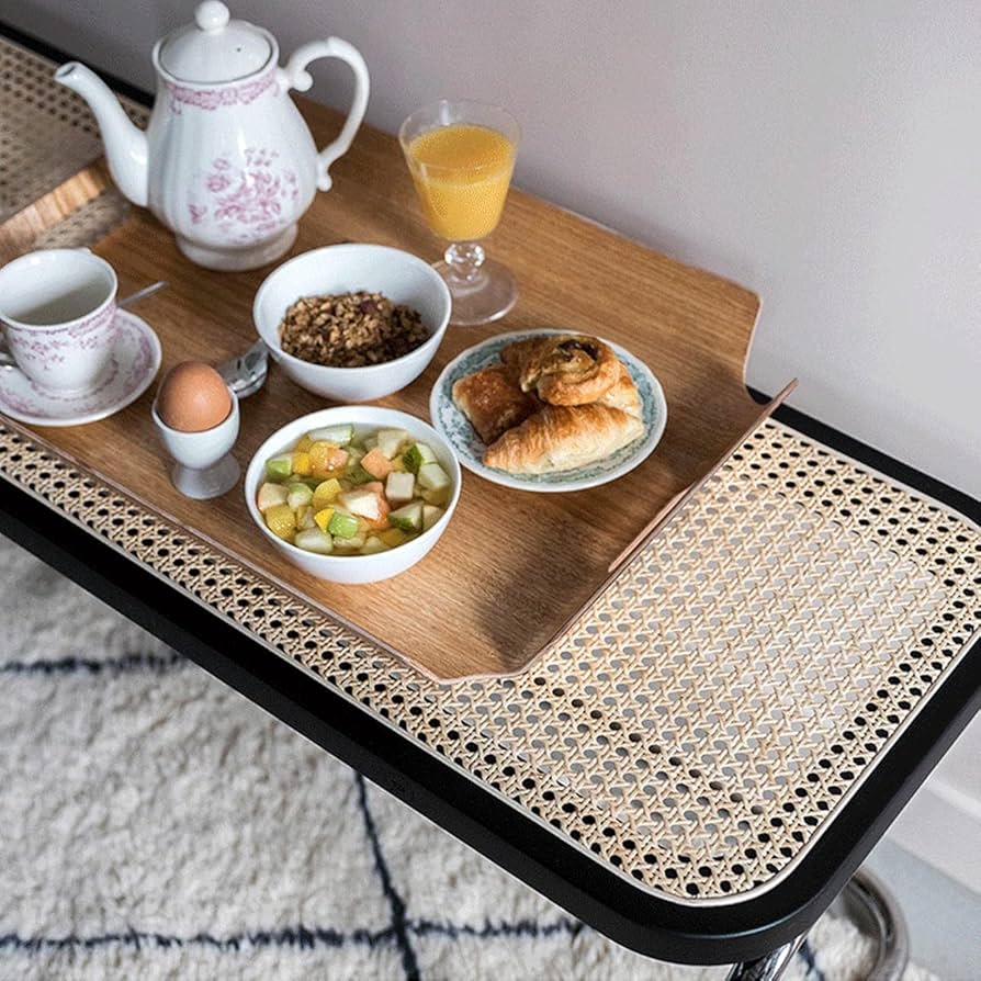 ラタン サイドテーブル　チェスカチェア風ラック Amazon.co.jp: VeroMan ラタン編み ベンチ チェスカチェア