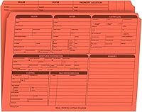Vista 8 de Carpeta de listado de bienes raíces, lista de panel derecho, preimpresa en cartulina duradera con lista de verificación de cierre y puntos