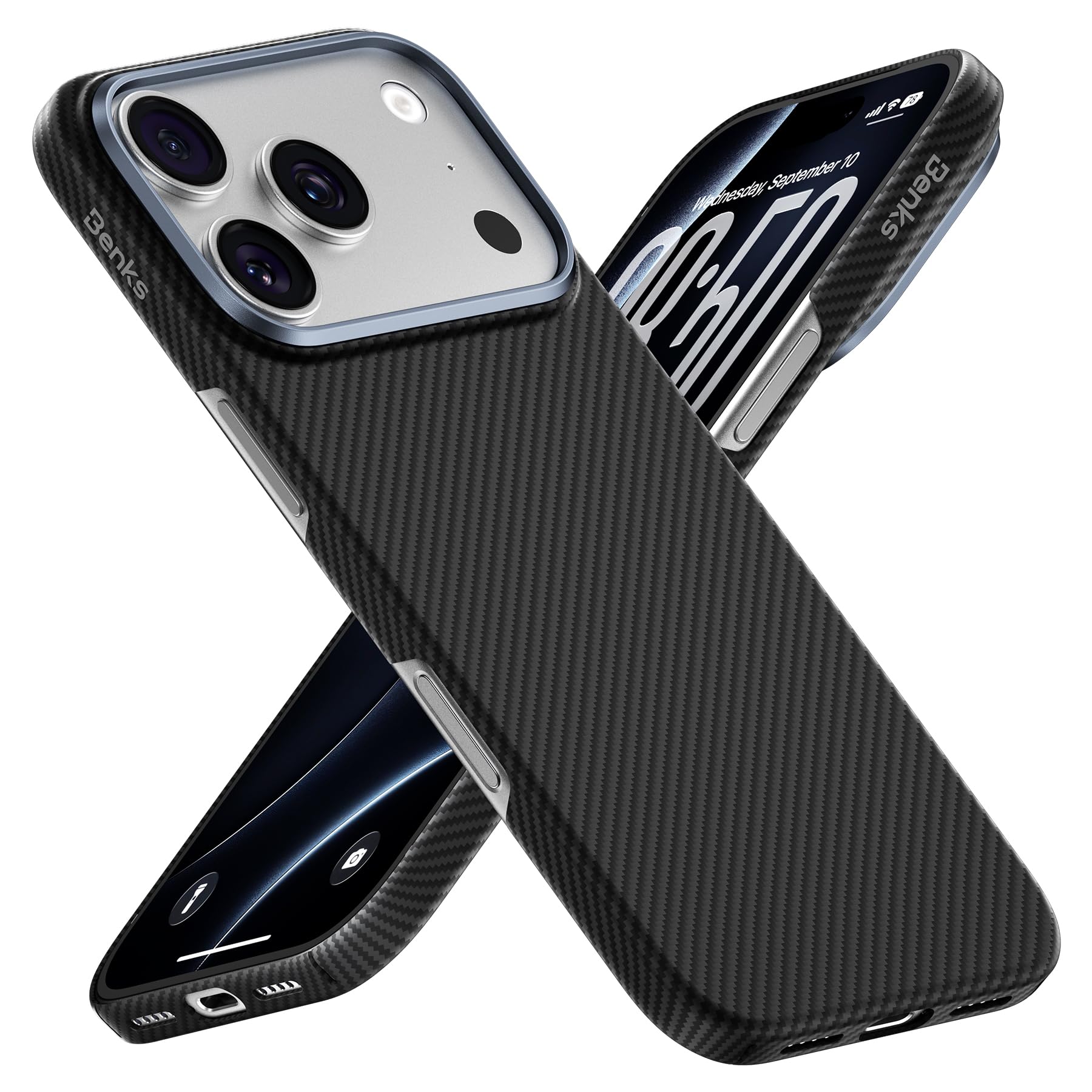 BENKS for iPhone 18 Pro Max Case with MagSafe, ArmorAir Ultra-Slim Case | Bare-Phone Feel, Kevlar Aramid Fiber, Strong Magnets, Refined Woven Feel, Comfortable Grip, Minimalist Design