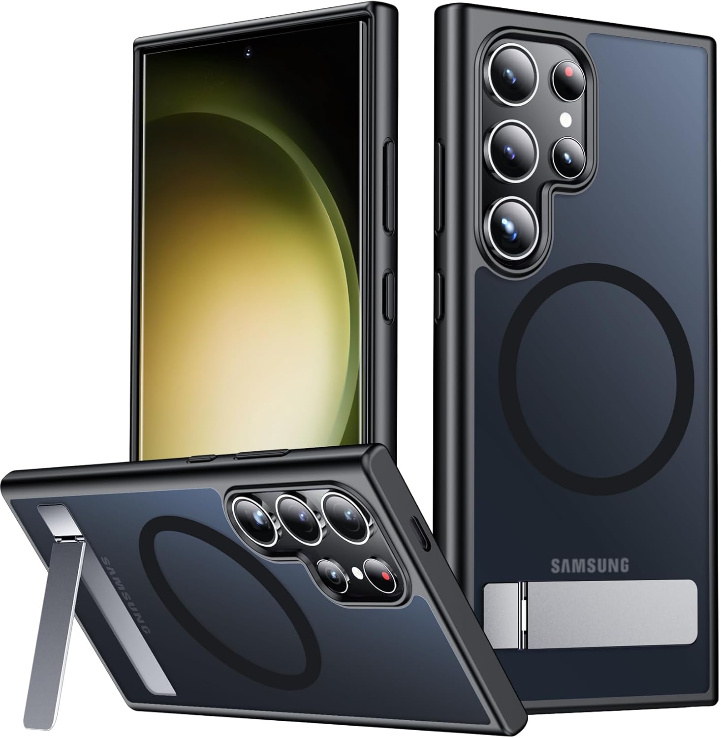 SPIDERCASE Magnetic for Samsung Galaxy S23 Ultra Case (Black) Thumbnail