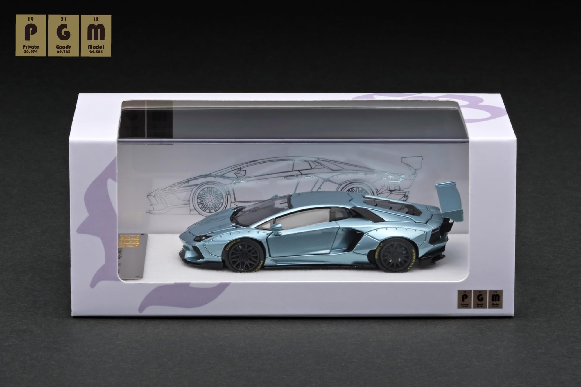 PGM 1/64 LBWK LP700-4 Ice Blue Finished Product PGM-640411
