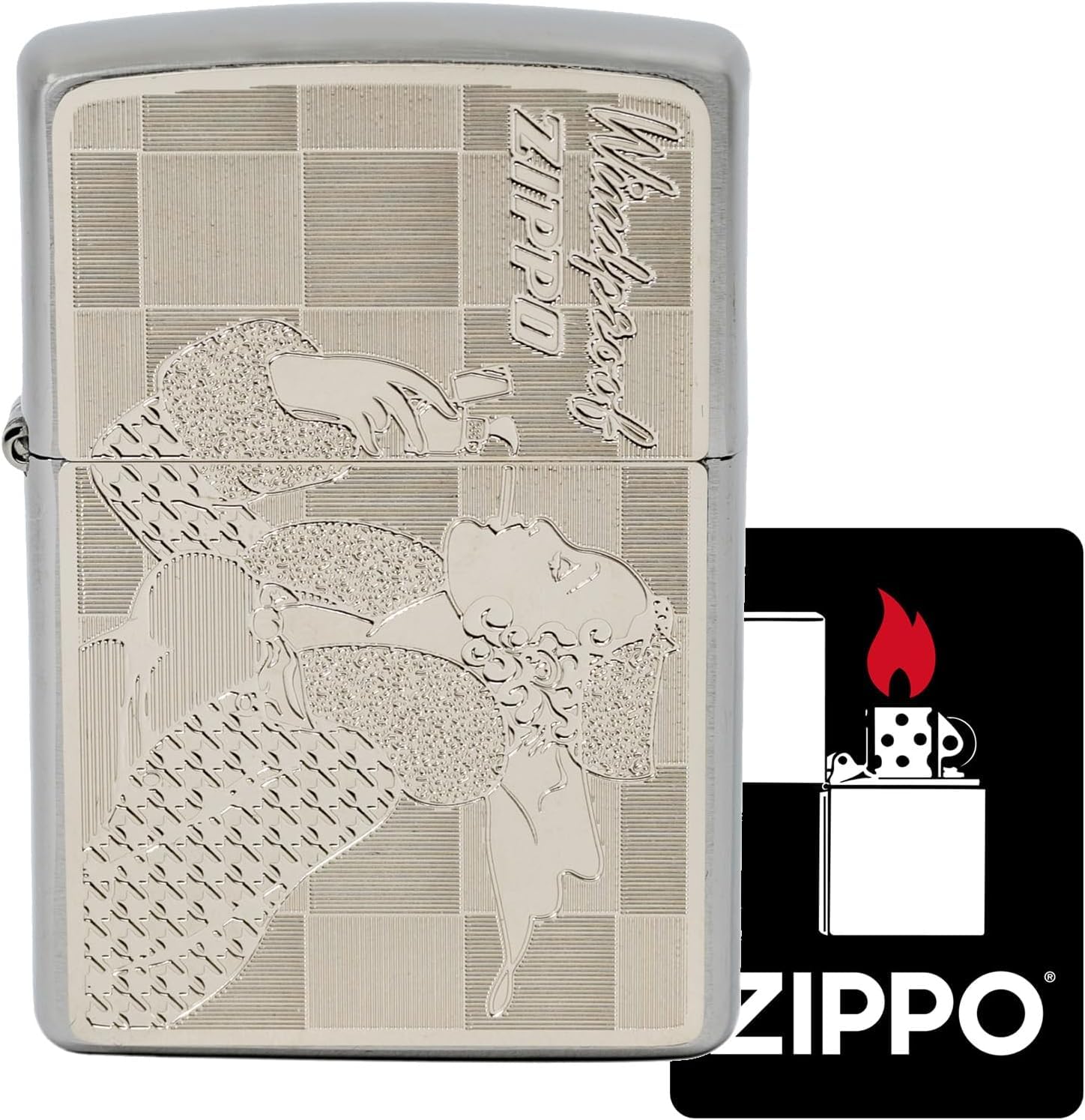 Amazon.co.jp: ジッポー(Zippo) ライター 真鍮製 WINDY シルバー 2MP 