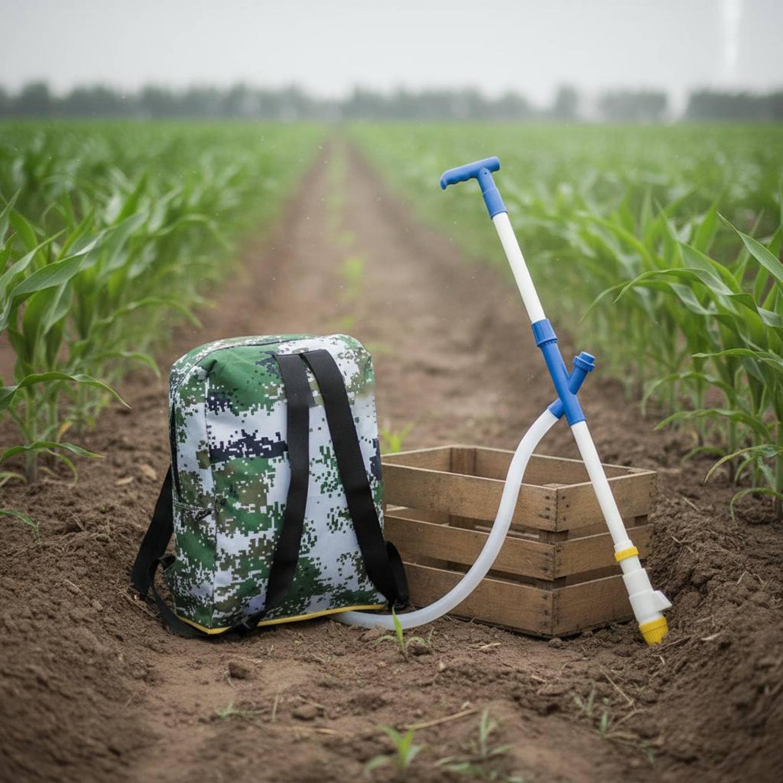 predolo Spandiconcime a Zaino Multifunzione Applicatore di Fertilizzante Manuale Portatile Attrezzatura Agricola per Agricoltori, Giardinieri, Agricoltura, Blu-verde, Ss Tutto-in-uno
