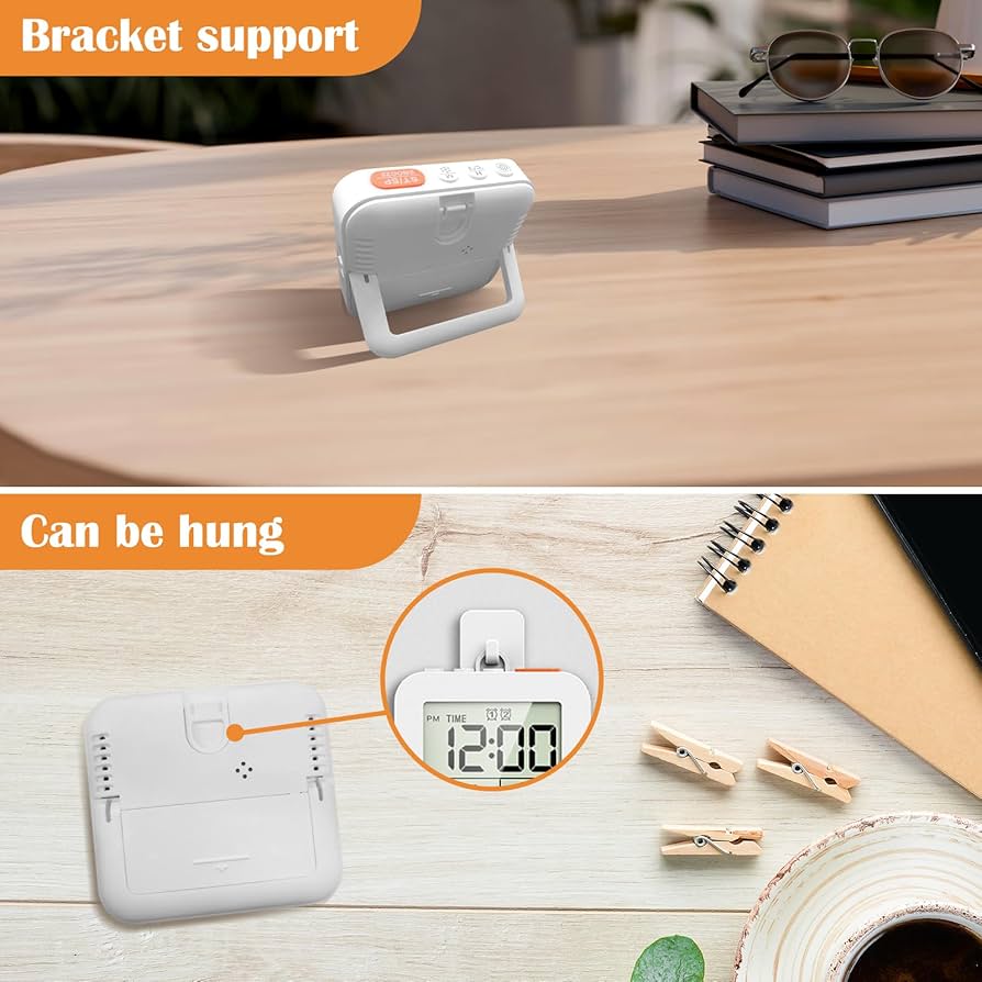 Fityle Modern Digital LED Alarm Clock Mirror Desktop Clock Indoor Temperature Meter | Lazada PH