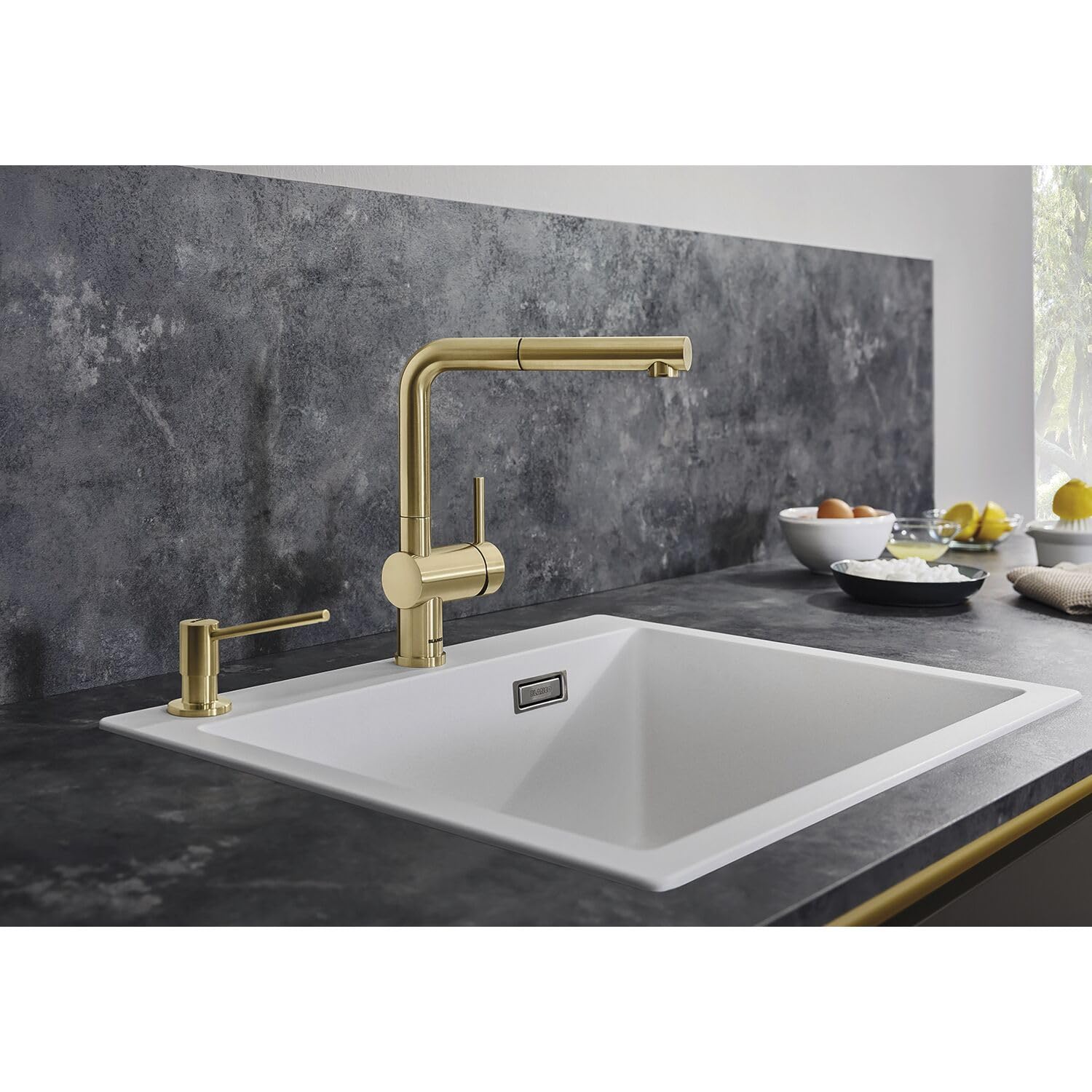 BLANCO LINUS-S 525807 Miscelatore, nero opaco