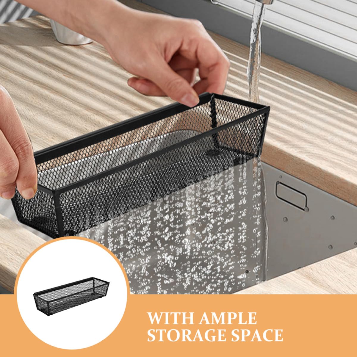Boîte de Rangement pour Couverts Lot de 6 en Métal Grillagé Organisateur de Tiroir avec Séparateurs Emboîtables Panier à Ustensiles Polyvalent Cuisine et Bureau Optimise Espace