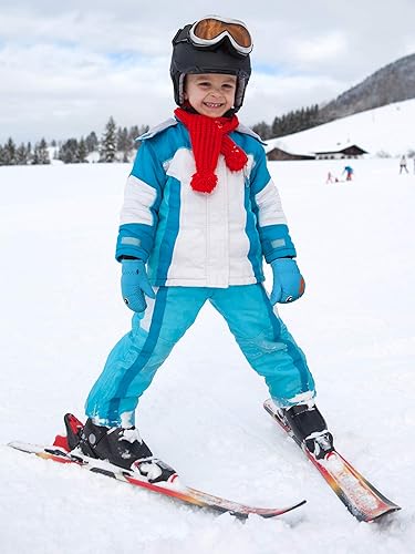 Miniatura 6 de Guantes de esquí de invierno guantes impermeables con forro de algodón cálido para niños