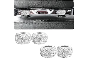 4 Pack Bling Car Headrest Collars: Elevate Your Ride with Glamorous Style