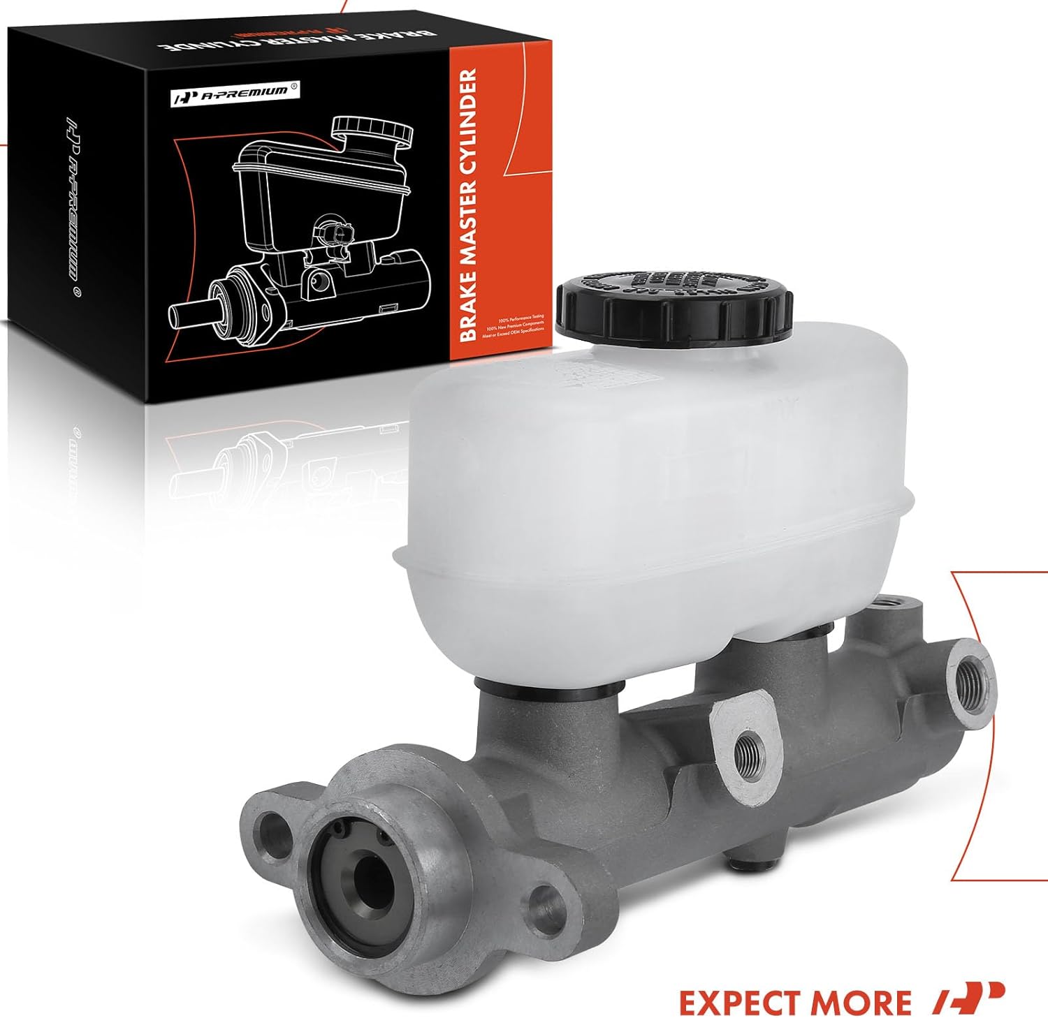 A-Premium Brake Master Cylinder with Reservoir and Cap Compatible with Ford Vehicles - For F-150 2003, F-150 Heritage 2004, Lobo 2003-2004