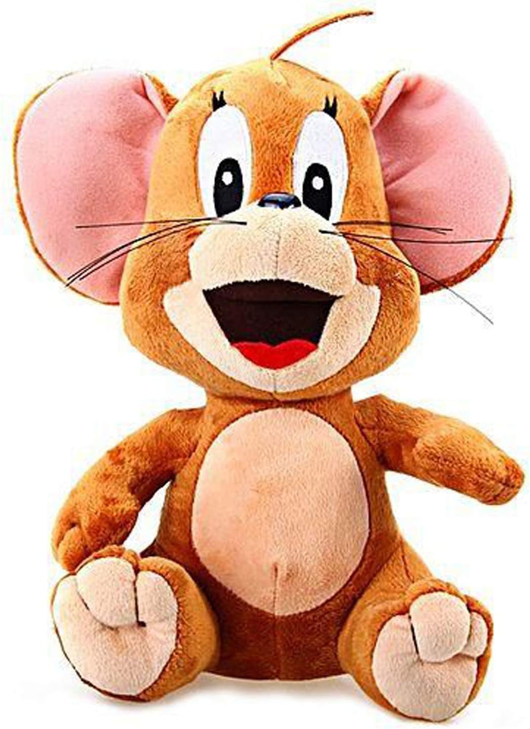 CLICK4DEAL Kids Favourite Clever Jerry Mouse Animals Soft Stuffed Plush Toy for Baby Boys Girls Birthday Gifts Home Decoration (Color: Brown Size: 32 cm)