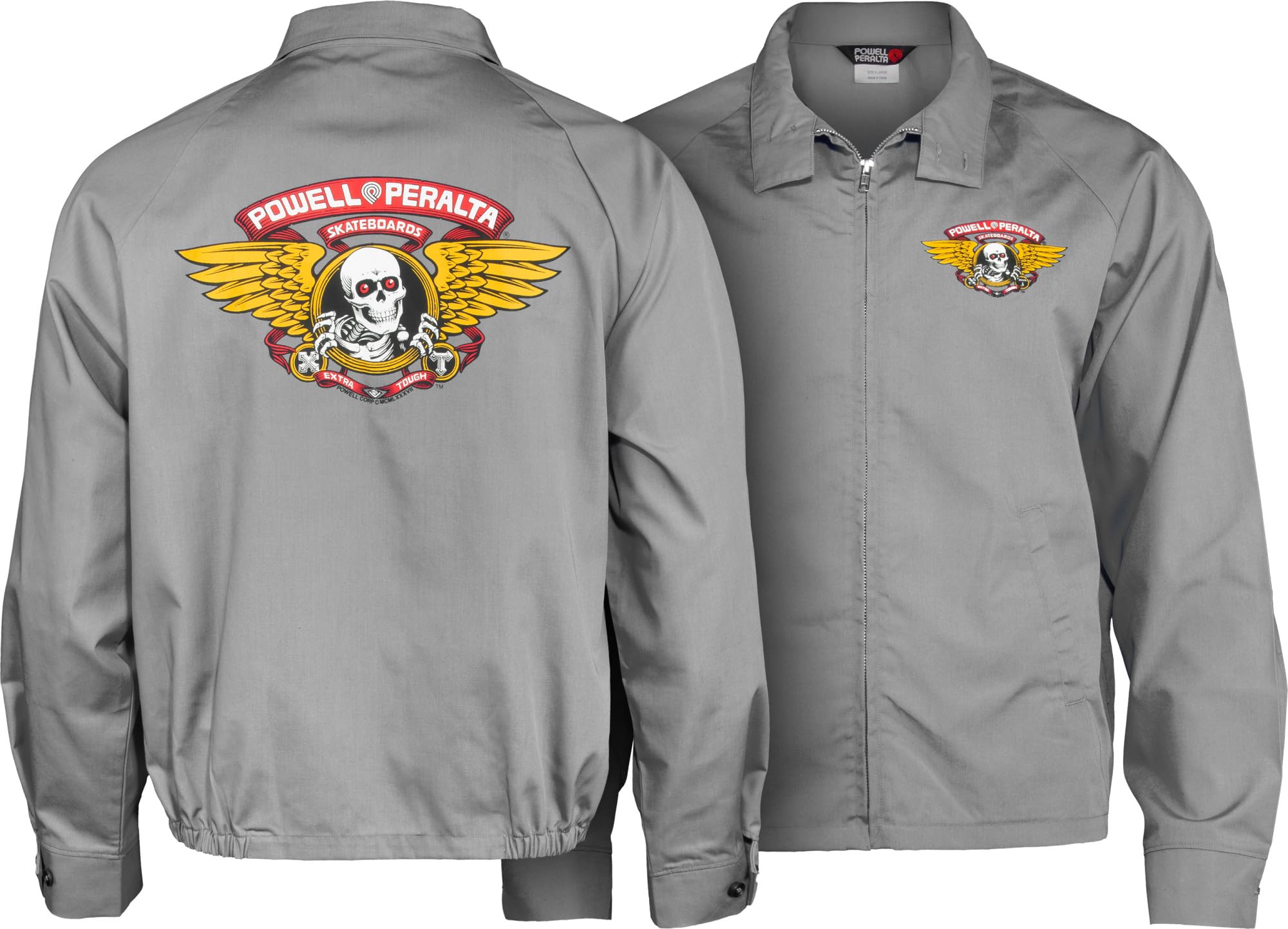 Powell Peralta Winged Ripper Jacket, Gray, Medium