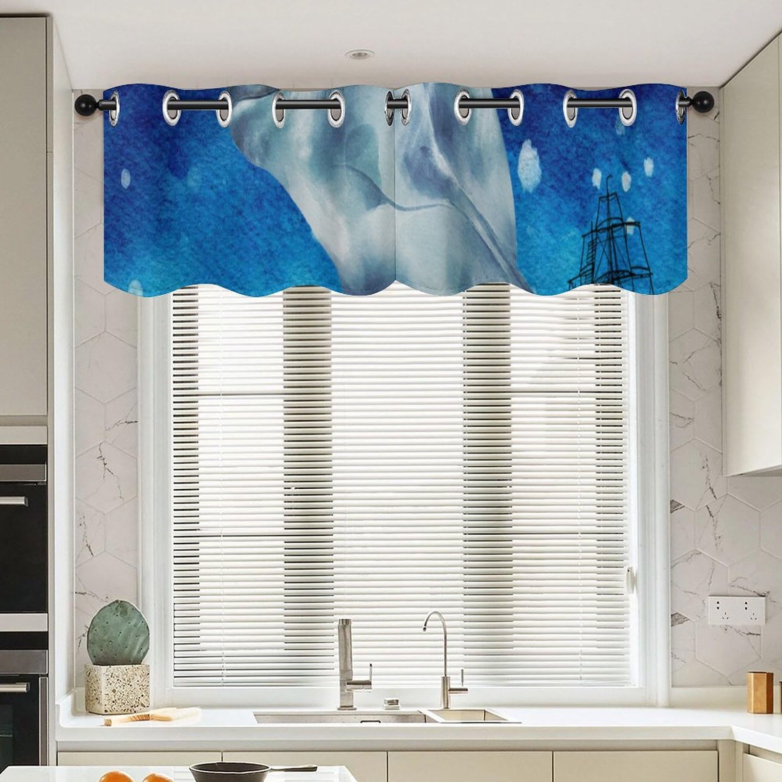 Cenefas de vida marina de diseño oceánico para transformar tu salón en un refugio costero