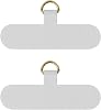 Phone Strap Tab, COCASES 4 Pack Phone Tether Tab Phone Strap Replacement Parts for iPhone Samsung Smartphones Grey x 2