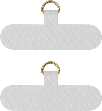 Phone Strap Tab, COCASES 4 Pack Phone Tether Tab Phone Strap Replacement Parts for iPhone Samsung Smartphones Grey x 2 |  iPhone Android Samsung