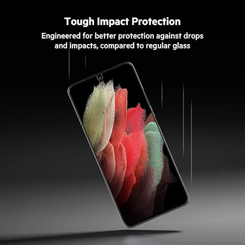 Miniatura 3 de Belkin ScreenForce - Protector de pantalla templado para Galaxy S21 Ultra, compatible con funda y fácil aplicación