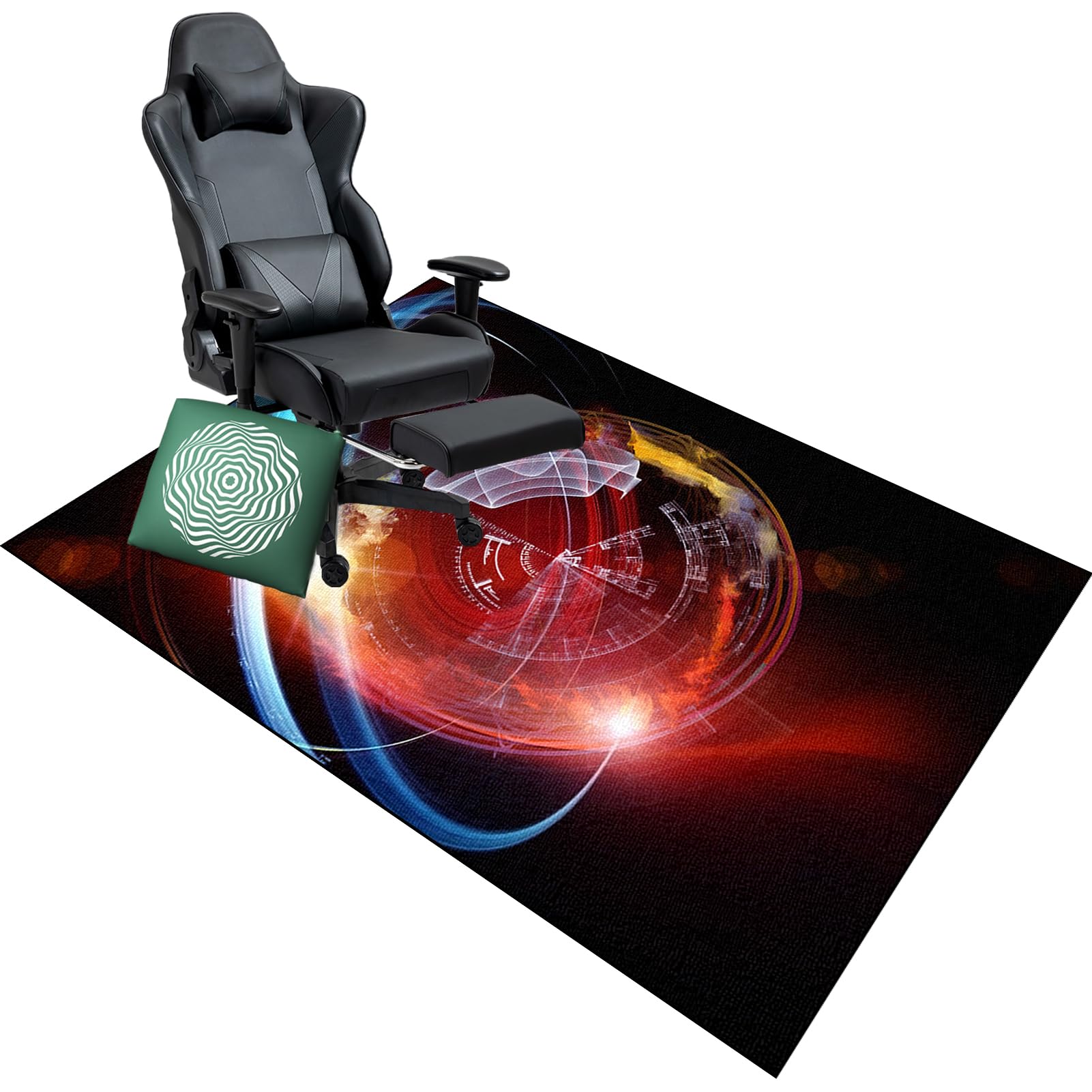 Tapis de chaise de bureau 140x180 cm robuste pour sol et moquette