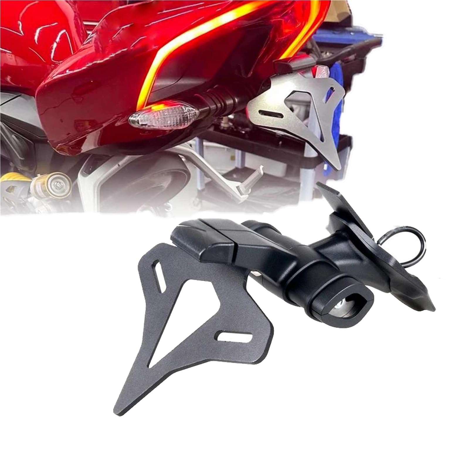 Portatarga Per DUCATI Panigale V4 V4S Streetfighter V2 2019-2024 2023 2022 2021 2020 Portatarga In Acciaio Per Moto