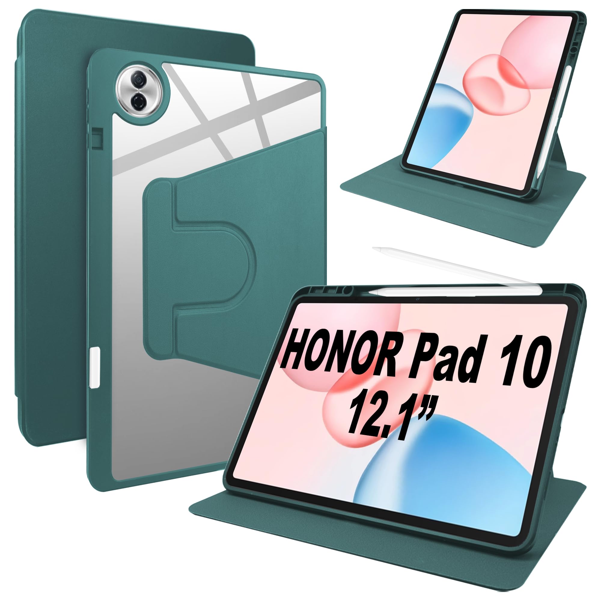 MOBESV Custodia A Libro Con Portacarte Per Honor View 10 – Pelle Sintetica Blu, Chiusura Magnetica E Supporto
