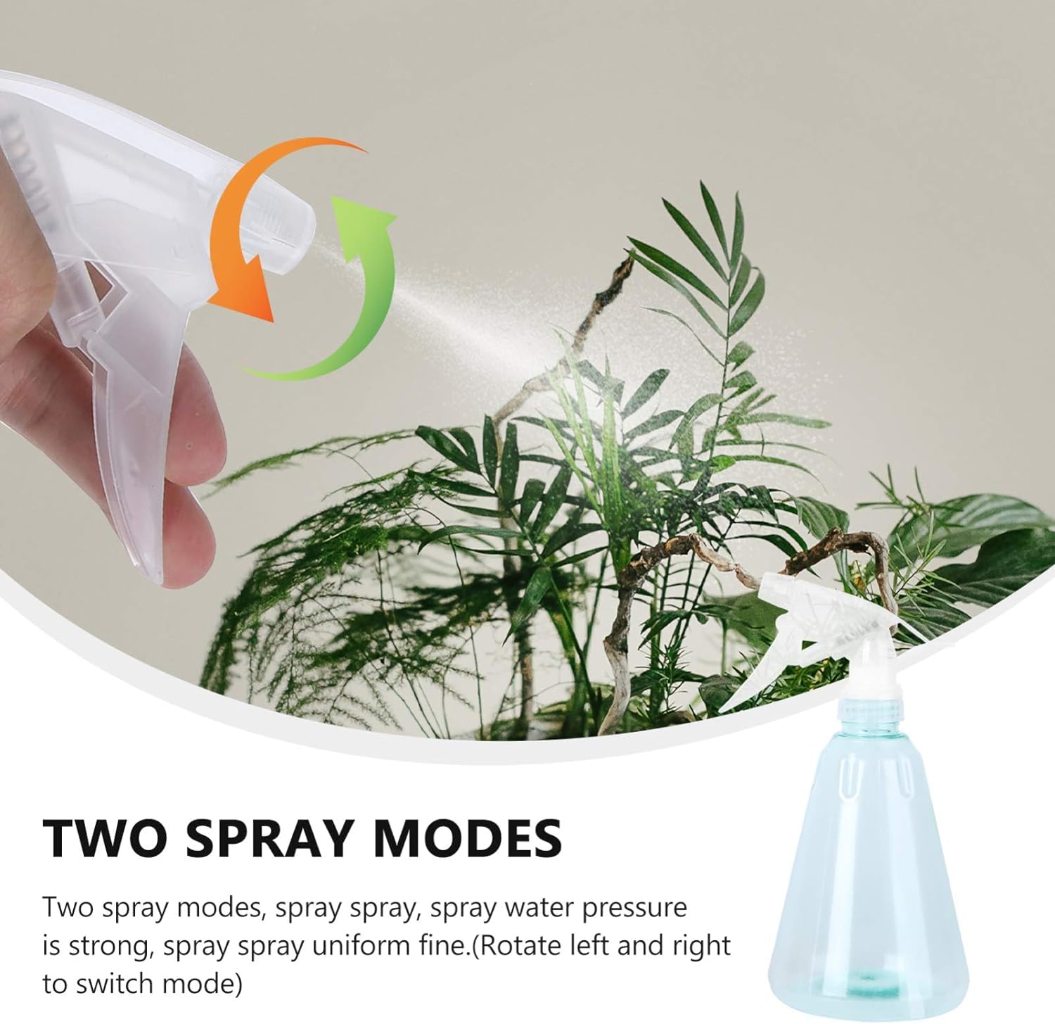 Plant Mister-Sprühflasche, 3 Stück, 500 ml, Kunststoff-Sprühflasche, Gartensprüher, Pflanzenspritzer, Gießkanne, Sprühflasche, Druck
