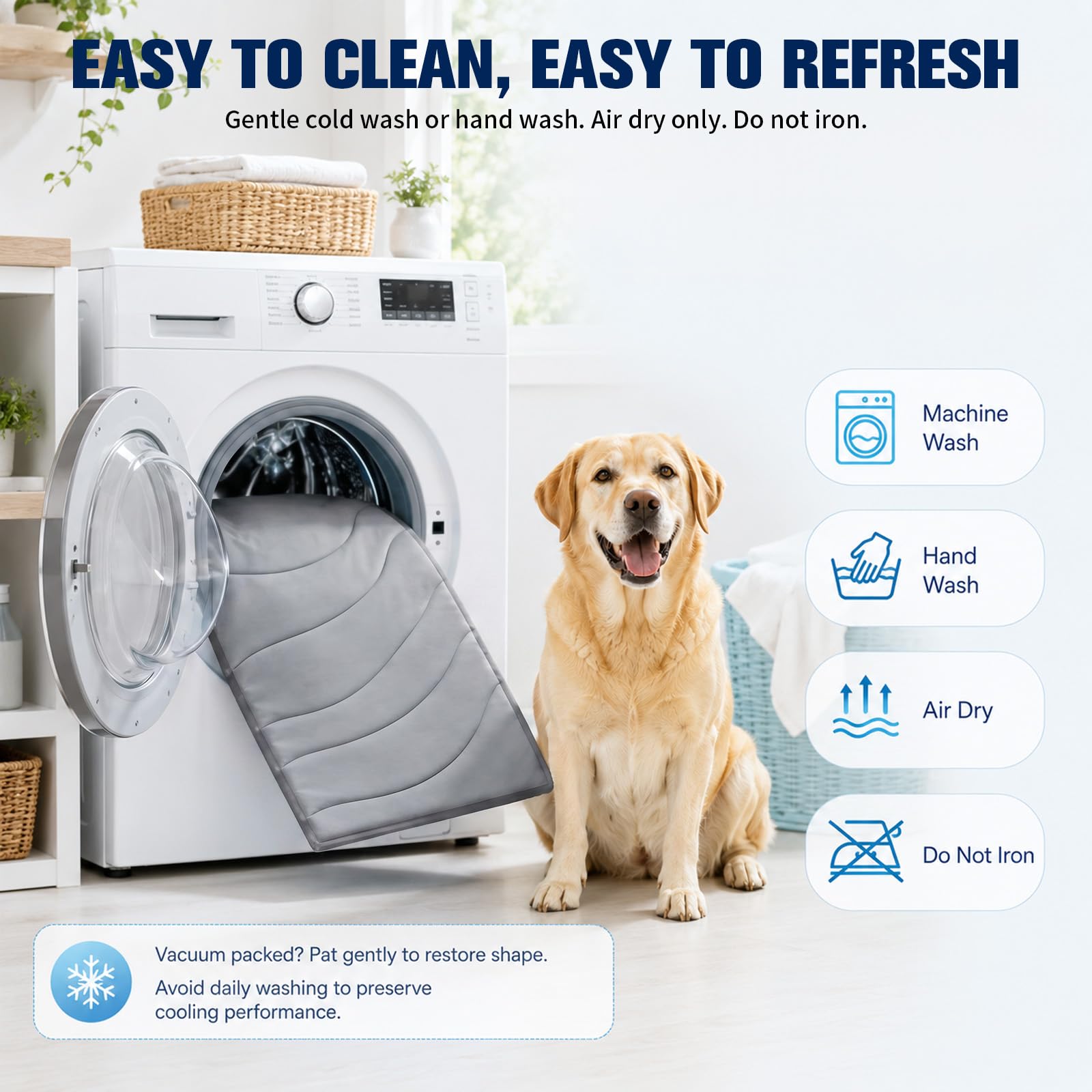 Tapis rafraîchissant d'été auto-rafraîchissant pour chiens et chats - Pour chiens et chats - Pour chiens et chats - Pour chiens et chats - Pour chiens et chats - Lavable et antidérapant - Gris clair