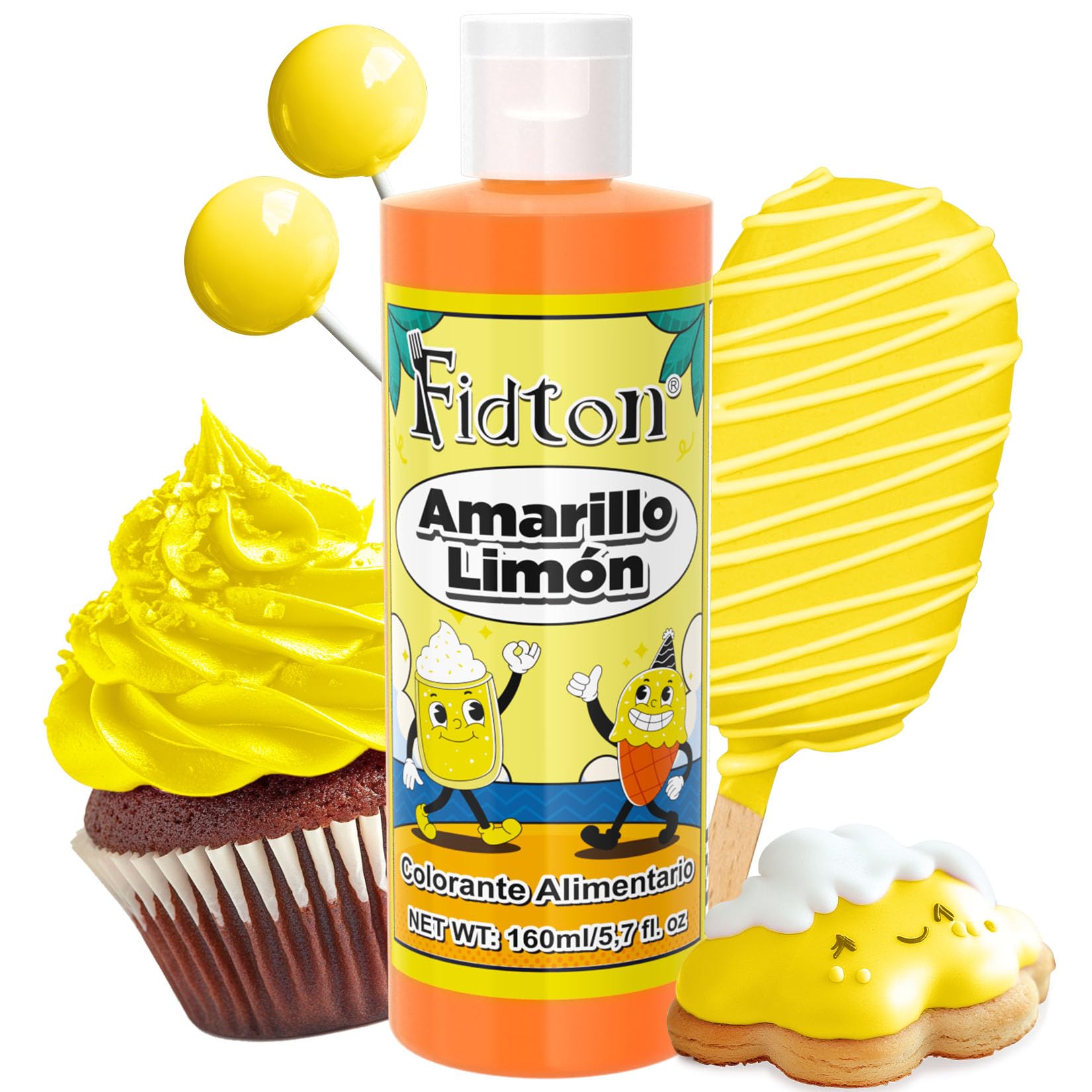 Colorante Alimentario 160ml - Gran Capacidad Colorantes Alimentarios Reposteria Altamente Concentrado para Decoración de Pasteles, Colorante Alimenticio para Fondant Colores, Macarrone, Donuts - Rojo — view 9