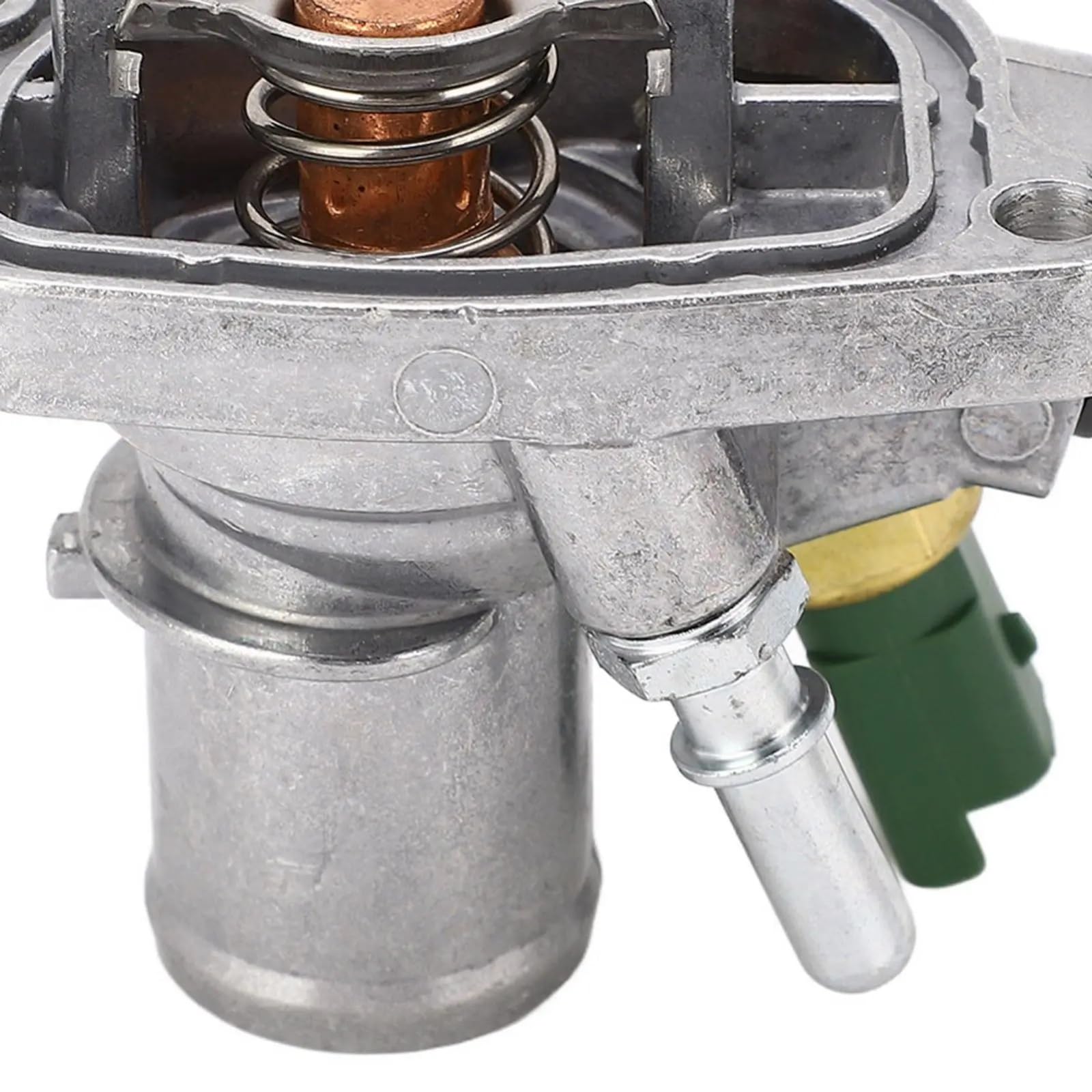 Alloggiamento Termostato Compatibile Con Fiat Per Idea 2005-2009 Per Bravo II 2008-2014 55194029 55239819 1338271 55250824 QTH642K Alloggiamento Termostato Liquido Di Raffreddamento Motore