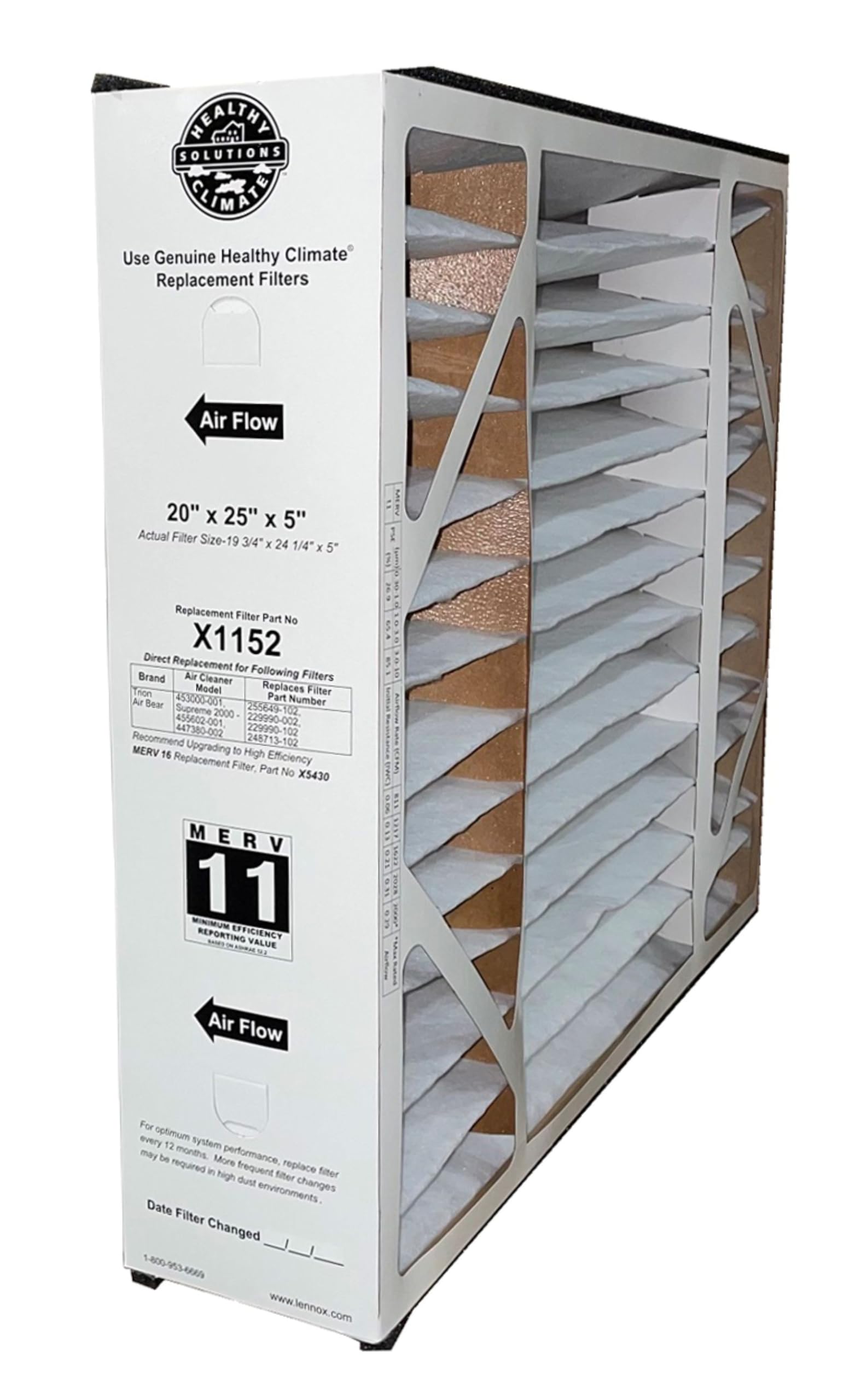 Lennox X1152 MERV 10 Filter - 20