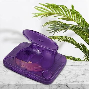 Replacement Console Case Transparent Color Console Case Retro Video Game Case - Compatible with PlayStation 1(Transparent White)