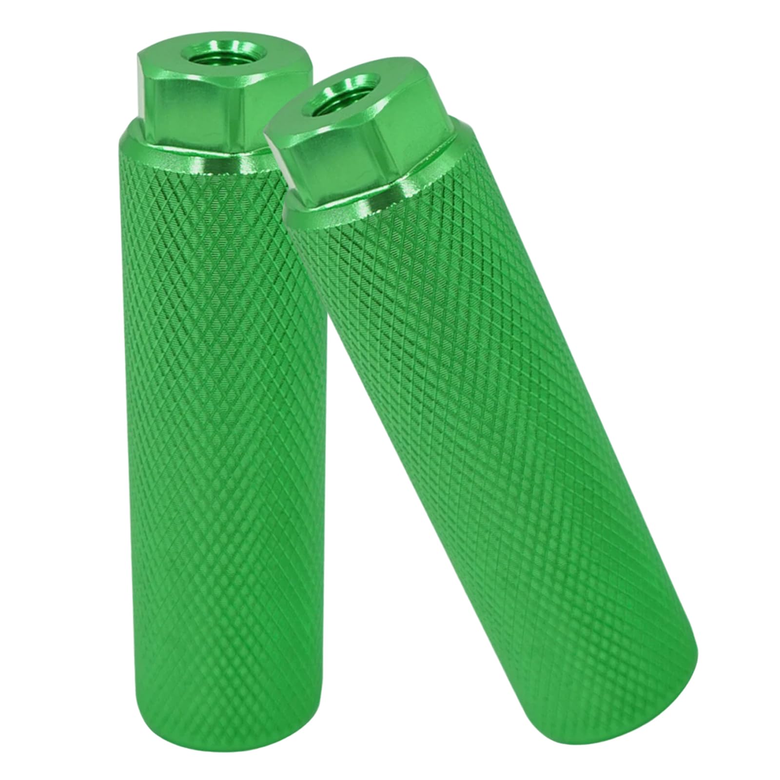 Skyzone Universal Bike Foot Pegs,2 PCS Anti-Slip Bmx Pegs Aluminum Alloy Stunt Pegs Bicycle Accessories for BMX, Mountain Bike (Green)