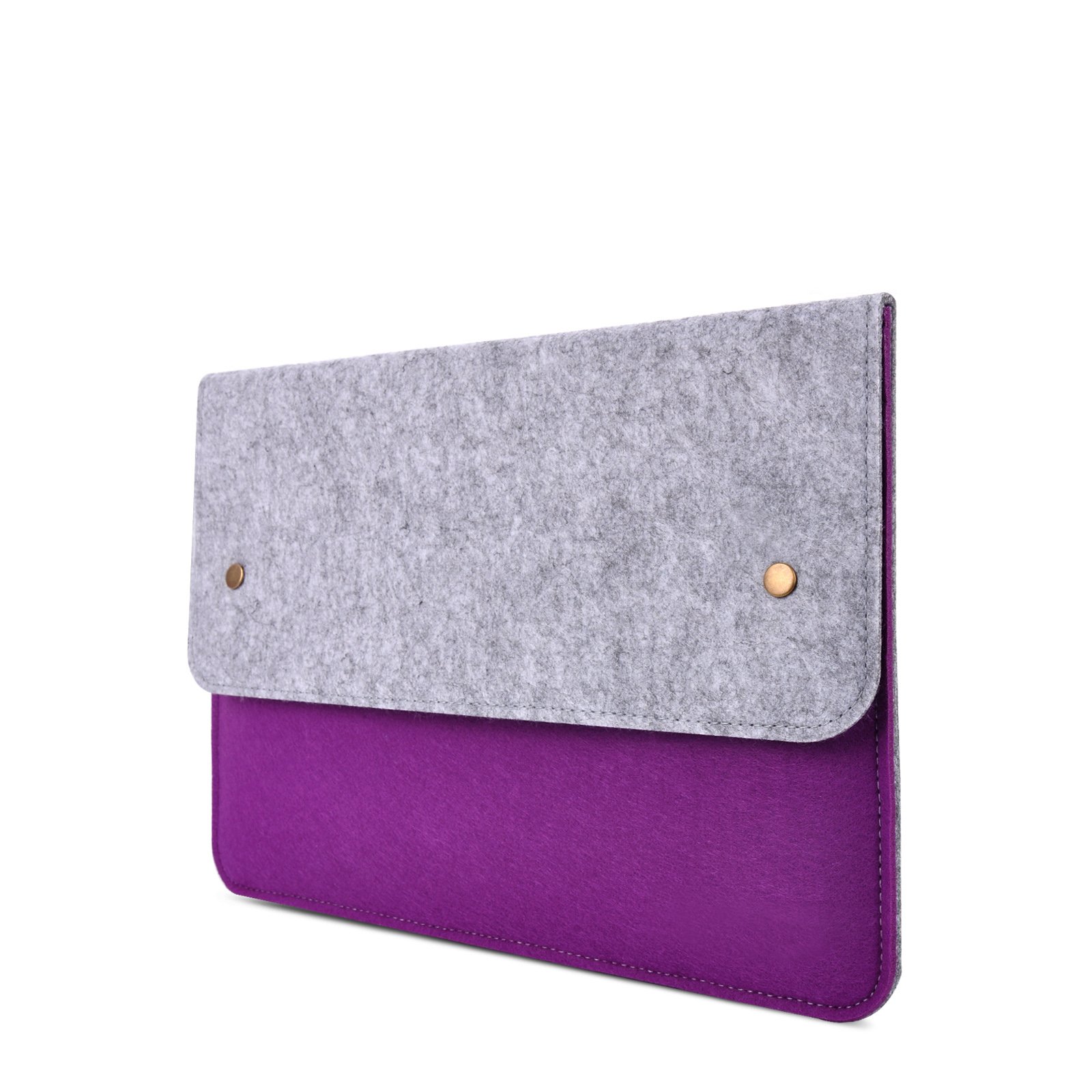 [Apple Macbook Bag] YESSBON Macbook Air and Pro 15 Case - Synthethic Felt Sleeve with Splash-proof Notebook Laptop Case Carry Bag Cover with for Apple Macbook Air 15 and Macbook Pro 15 with Retina - Purple