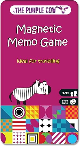 The Purple Cow- Juego de viaje magnético Droodle a Droodle Ideal para viajes y para llevar. Prepárense, dibujen, ríanse! Perfecto para actividades