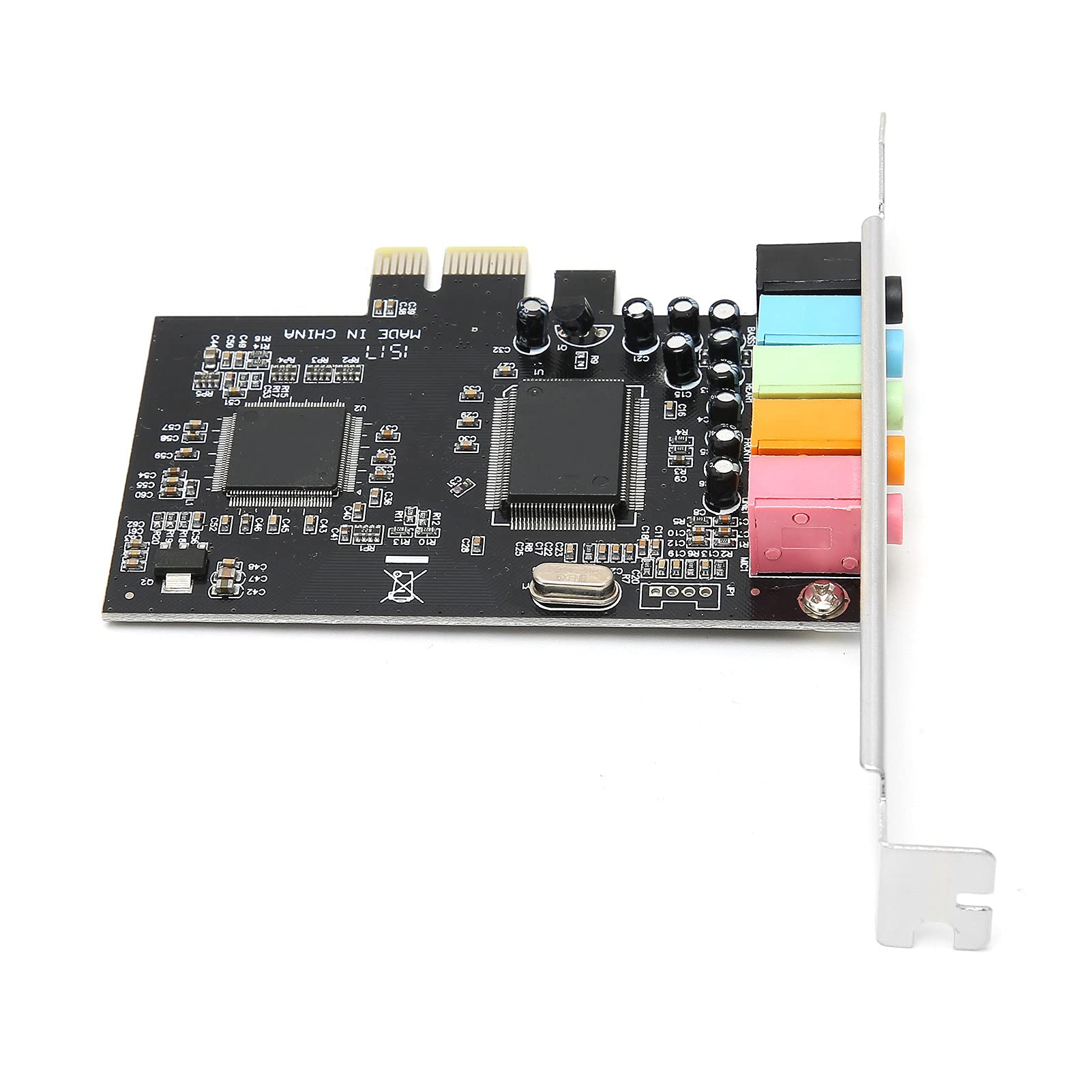Scheda Audio Stereo PCI E 5.1, Scheda Audio da Gioco a 6 Canali, Scheda Audio Interna per 7/Vista/XP 32/64 Bit, Compatibile con Effetti Audio DirectSound 3D Ed EAX