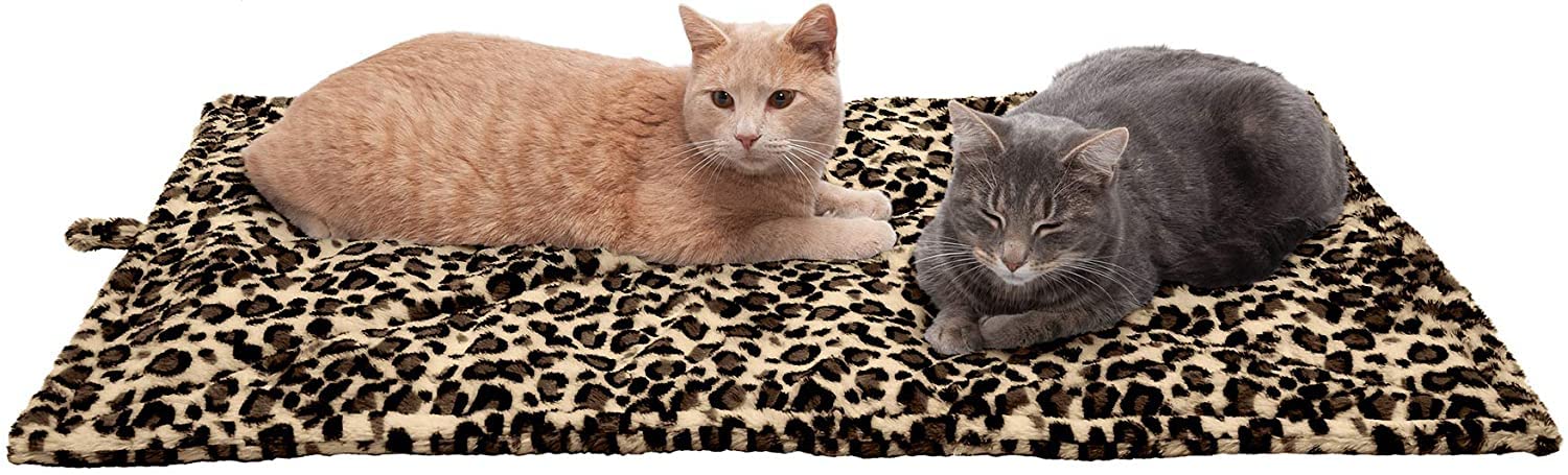 Petslover Luxurious Pet Cat Bed Heating Pad - ThermaNAP Quilted Faux Fur Insulated Thermal Self-Warming Pet Bed Pad for Dogs and Cats, Leopard (B0B3NJLKS6) Amazon Price History, Amazon Price Tracker