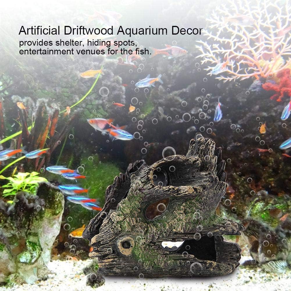 Aquarium Driftwood Decorations Sinking Aquarium Resin Hollow Tree Trunk
