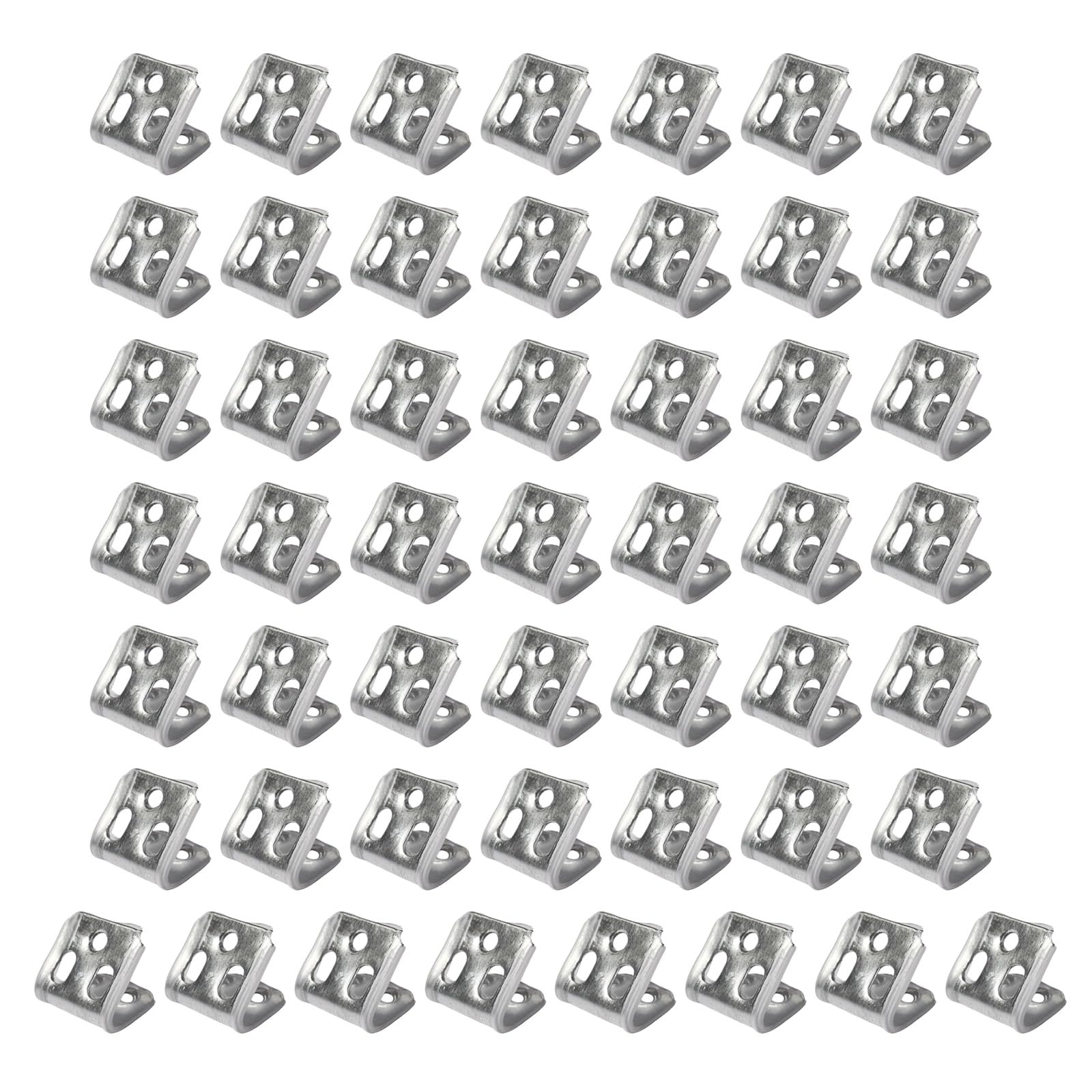 50Pcs Serpentined Fasteners Quick Install 5 Holes Sofa Spring Clip Furniture Sofa Spring Hook Hanger Fixed Clamps Furniture Fastener