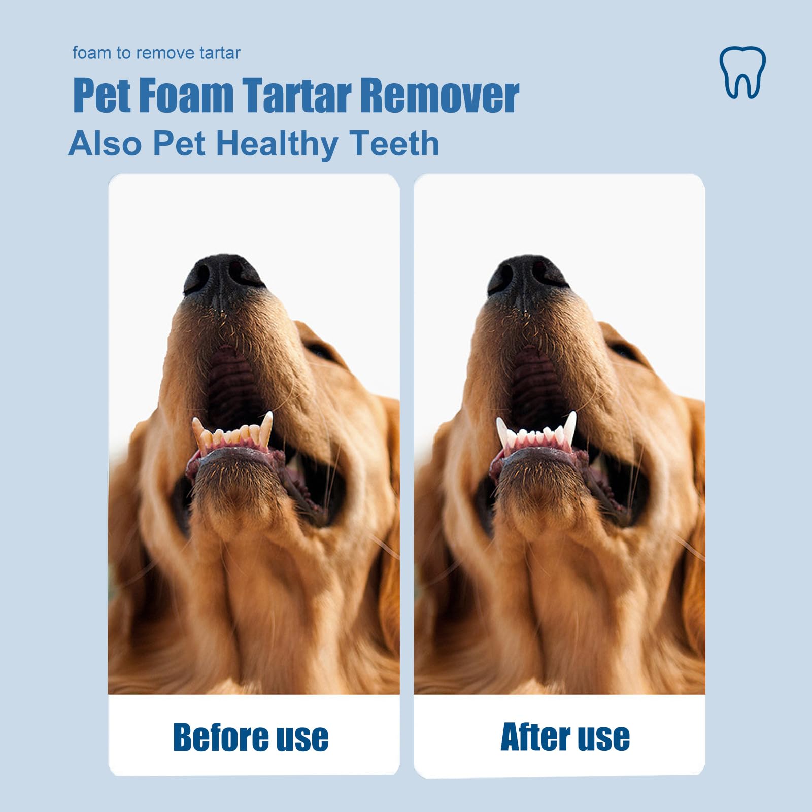 Pet Oral Tartar Remover Spray, Foaming Dental Care for Dogs and Cats, Daily Oral Cleaner for Fresh Breath (1pcs)