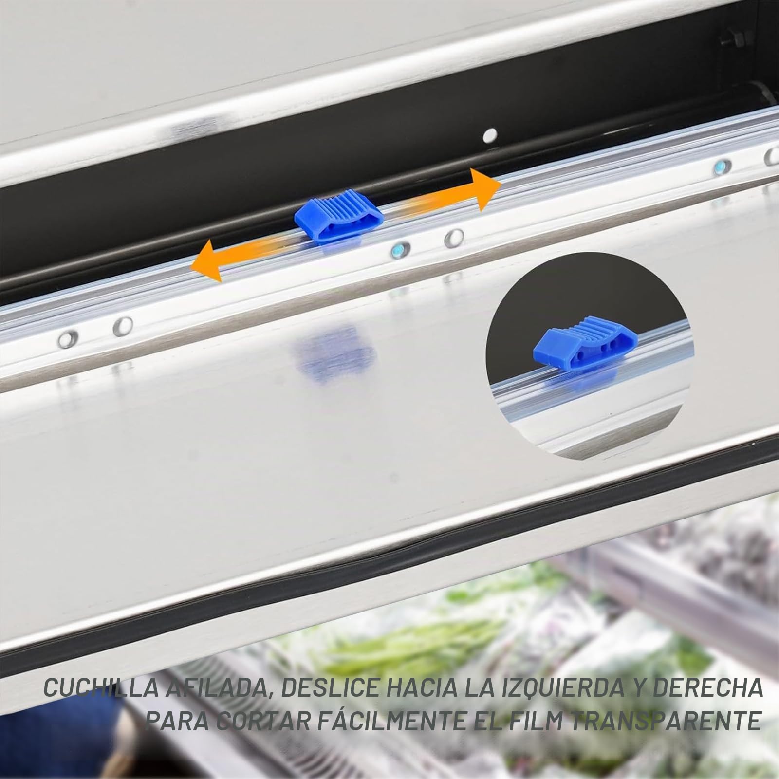 Máquina Envolvedora De Film De 450 Mm, Envasadora de Frescos Comercial | Film de Alimentos Frescos Comercial, para Verduras Frutas Carne Supermercados