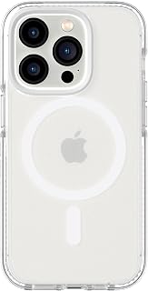 Tech21 iPhone 14 Pro Evo Crystal Compatible with MagSafe® – Shock-Absorbing & Scratch-Resistant Clear Phone Case with 16ft FlexShock Multi-Drop Protection
