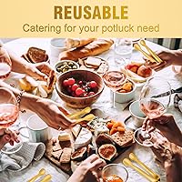 Vista 7 de 12 pinzas pequeñas para servir, minipinzas doradas de 4.3 pulgadas, pinzas de cocina doradas para servir alimentos, barra de café, fiesta de té