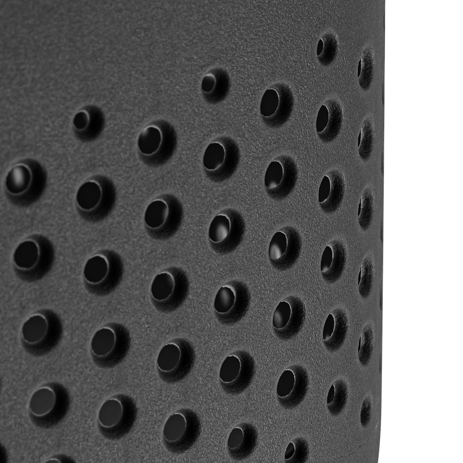 Aufbewahrungsbox 5er Set Deko-Box - 1x 45 Liter, 2x 10 Liter, 2x 17 Liter - Aufbewahrungskorb Behälter aus Kunststoff BPA Free Körbe zur Aufbewahrung Vorratsbehälter Luftzirkulationssystem, Schwarz
