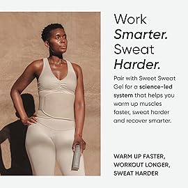 Sports Research Sweet Sweat Toned Waist Trimmer for Women and Men | Premium Waist Trainer Belt to help \'Tone\' your Stomach! (Quartz, Medium)