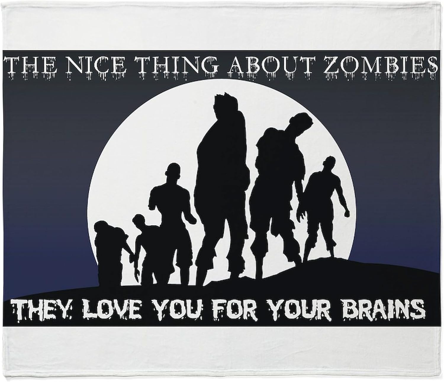 CafePress Zombie Love Throw Blanket Super Soft Fleece Plush Throw Blanket, 60"x50"
