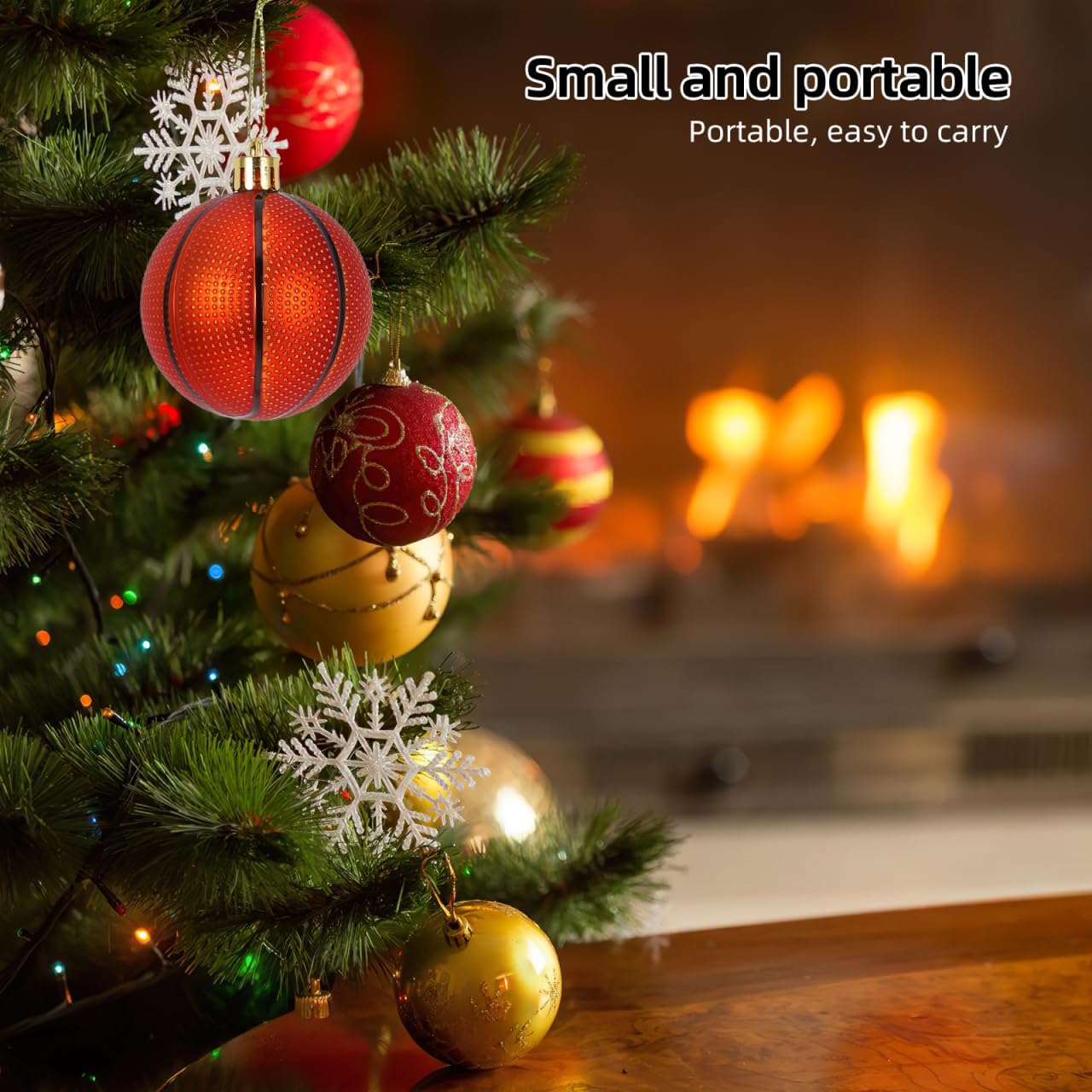 Toyvian Christmas Basketball Ornaments 6Pcs Christmas Tree Hanging Ball for Xmas Tree Sports Party Decorations Indoor Holiday Decor - Image 6