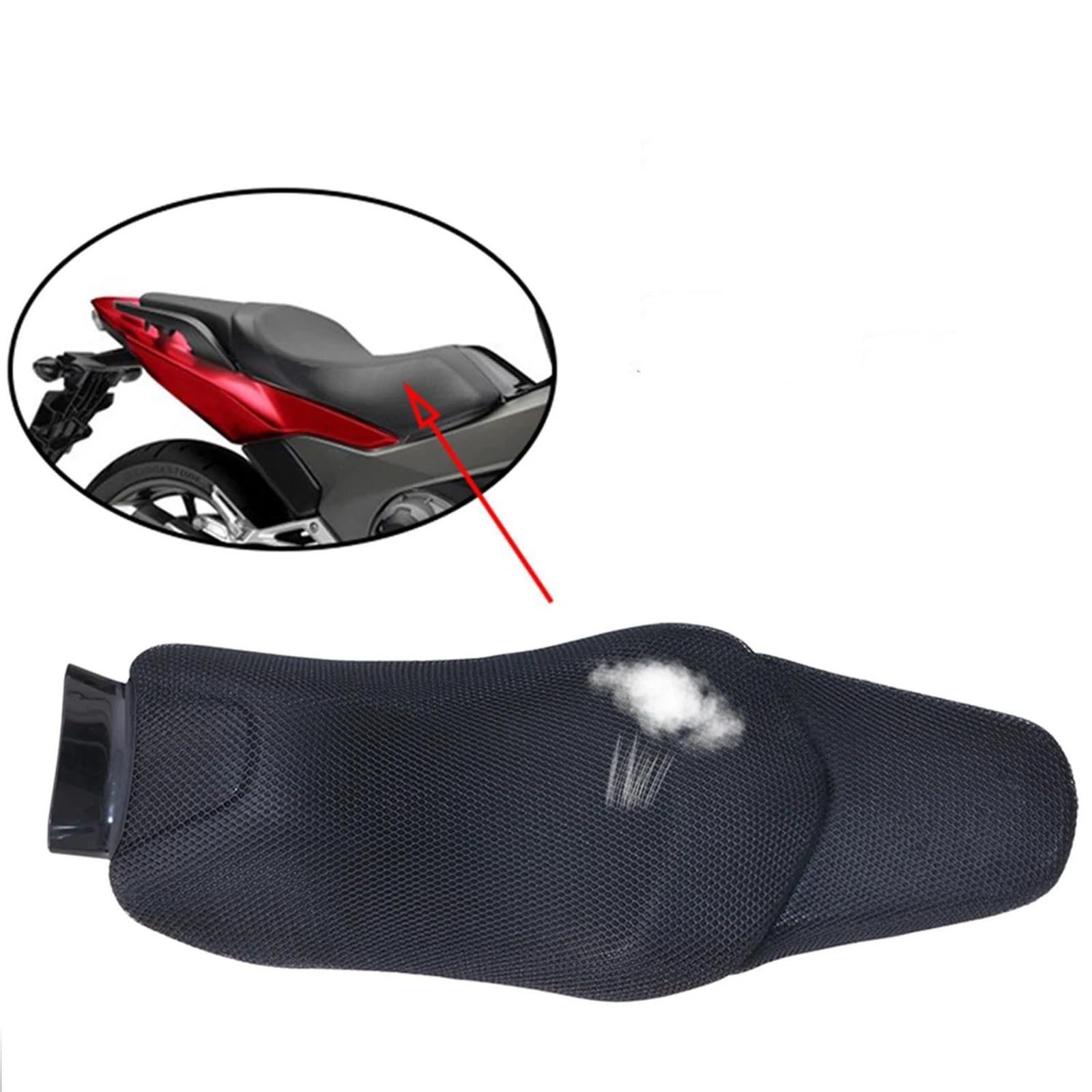 Parte a due ruote Coprisedile traspirante anti-sole per accessori per motociclette Coprisedile termico per NC750D