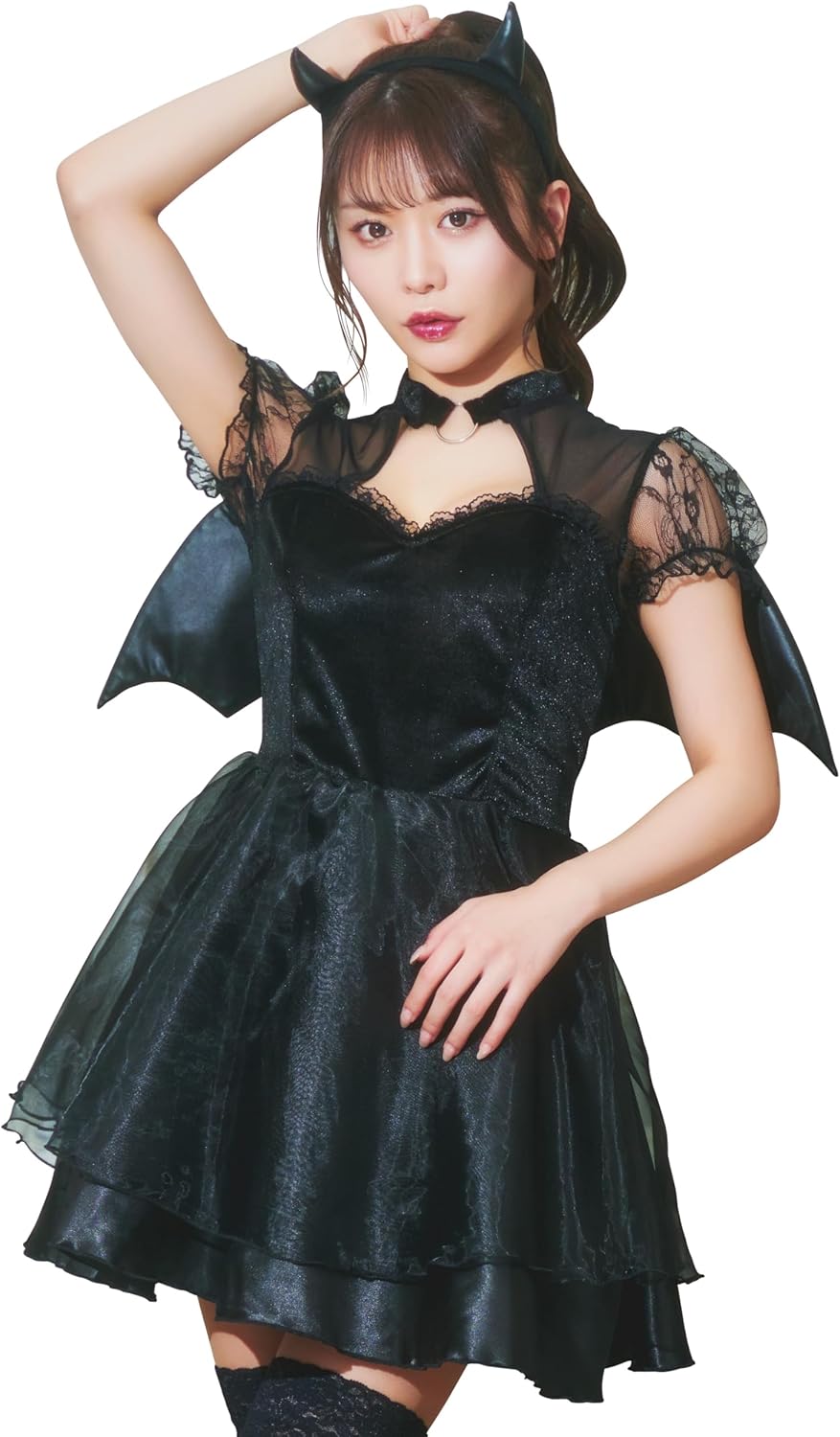 クリアストーン(Clearstone) GLOWHOLIC コスプレ ハロウィン ノワールデビル レディース ブラック クリアストーン(Clearstone) GLOWHOLIC コスプレ ハロウィン ノワールデビル レディース ブラック